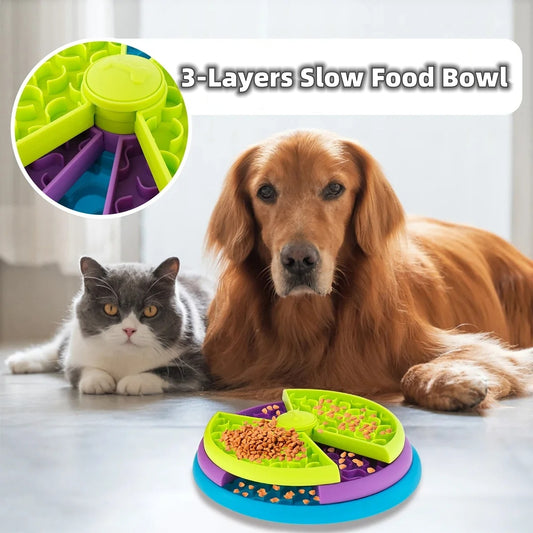 Slow Food Bowl Anti Choking Cat & Dog
