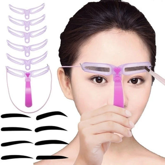 1 Set Reusable 8-in-1 Eyebrow Shaping Template